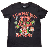 Star Wars Boys Black Darth Vader Short Sleeve Christmas T-Shirt Tee Shirt