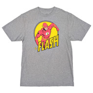 The Flash Tall Mens Gray Heather Short Sleeve Classic Fit Graphic T-Shirt LT