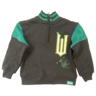 Girls Black & Green Wicked Defy Gravity 3/4 Zip Up Pull Over Sweatshirt
