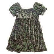 Wicked Girls Dark Green Elphaba Empire Waist Short Sleeve Dress