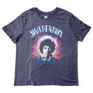 Womens Jimi Hendrix Singer Guitarist Gray Short Sleeve T-Shirt Tee Medium 8-10