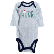 Carters Infant Boys Gray Holiday Hunk Bodysuit Tee