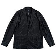 Shaquille O'Neal XLG Big & Tall Mens Black Classic Fit Blazer Sport Coat