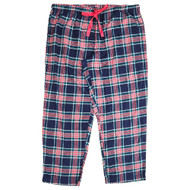 Womens Navy Blue, Green & Red Plaid Pajama Bottoms Sleep Pants XXL