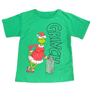 Girls Green Grinch Christmas Holiday T-Shirt Tee Shirt
