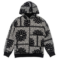 Dogg Supply by Snoop Dogg Mens Black Bandana Pullover Hoodie Sweatshirt