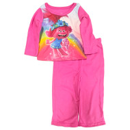 Trolls Movie Toddler & Infant Girls Pink Fleece Poppy Rainbow Pajamas