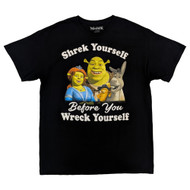 Shrek Mens Black Shrek Yourself Short Sleeve Graphic Tee Shirt