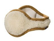Girls Fluffy White Sherpa Ear Muffs Warmers