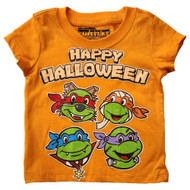 Toddler Boys Orange Teenage Mutant Ninja Turtles TMNT Halloween T-Shirt Tee 12M