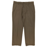 Dockers Mens Dark Pebble Brown Classic Fit Khaki Lux Cotton Stretch Pants