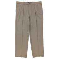 Dockers Mens Timberwolf Classic Fit Signature Khaki Stretch Pleated Pants