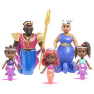 Disney Junior Ariel Royal Family Color-Change Little Mermaid 6 pc Figure Set