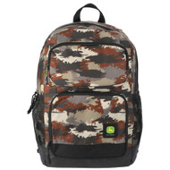 John Deere Men's Adult 18" Jordy Laptop Backpack with Tech Pocket, Urban Camo