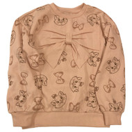Disney Aristocats Girls Pale Pink Marie Kitty Cat Sweatshirt 5-6