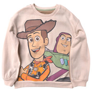 Boys Beige Crewneck Toy Story Buzz & Woody Sweatshirt Sweat Shirt Size 5-6