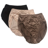 Vanity Fair Womens 3pc Hi-Cut Briefs Underwear Light Control Shaper Panty