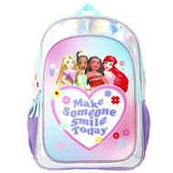 Disney Princess "Make Someone Smile Today" 17" Backpack, Light-Up School Bag