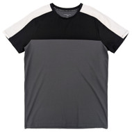 Shaquille O'Neal XLG Big & Tall Men's Gray Black White Short Sleeve T-Shirt