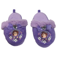 Disney Toddler Girls Plush Purple Sofia the First Slippers House Shoes