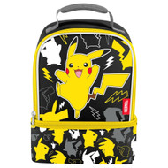 Thermos Kids Pokemon Pikachu Dual Compartment Insulated Lunchbag, Lunch Box