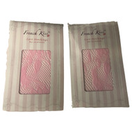 Lot of 2 Pair Womens Adult Pink Fishnet Stocking Pantyhose Halloween Costume