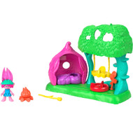 Imaginext Dreamworks Trolls Flower Fun Campsite Playset with Poppy Figure, 4 pc