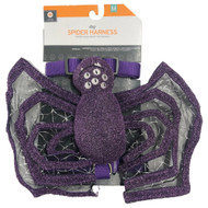 Dog Costume Pet Harness Shiny Purple Spider Medium