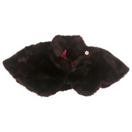 Infant Girls Plush Burgundy Capelet Jacket