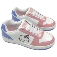 Hello Kitty Womens White Low-Top Sneakers Casual Court Tennis Shoes