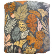 The Big One Oversized Plush Autumn Leaves & Squirrel Throw Blanket - 5ft x 6ft