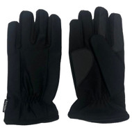 Isotoner Ultra Dry Mens Black Fleece Lined Gloves Waterproof Windproof M-L