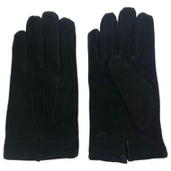 American Living Mens Black Suede Leather Gloves Acrylic Lined