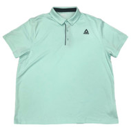Reebok Mens Yucca Mint Blue Performance Polo Shirt Moisture Management