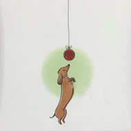 Box of 18 Weiner Dog Christmas Cards Dachshund