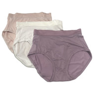 Vanity Fair Radiant Womens 3pc Soft Comfort Hi-Cut Briefs Underwear Panty