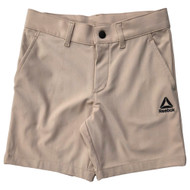 Reebok Boys Tan Victory Shorts Zipper Pocket Athletic Shorts