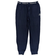 Reebok Mens Maritime Blue Tech Comfort Tapered Jogger Pajama Lounge Pant