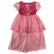 Toddler Girls Silky Pink Sparkle Wicked Witch Nightgown Night Gown 2T