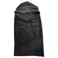 Mens Gray Microfleece Hooded Balaclava Neck Gaiter Hat