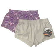 Womens 2 Pair NASA Sleep Shorts Pajama Bottoms