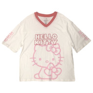 Womens White & Red Hello Kitty Tee Shirt T-Shirt