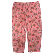 Womens Pink Strawberry Shortcake Sleep Pants Pajama Bottoms with Pockets 3X