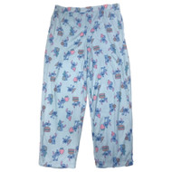 Disney Stitch Womens Blue Sleep Pants Pajama Bottoms with Pockets