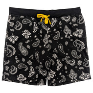 Dogg Supply by Snoop Dogg Mens Black Paisley Lounge & Sleep Short