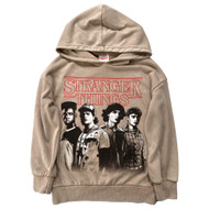 Boys Tan Pullover Stranger Things Upside Down Hoodie Hooded Sweatshirt