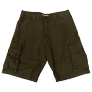 Wrangler Mens Khaki Green Relaxed Fit Cargo Shorts 11" Inseam