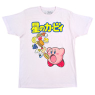 Kirby Mens Pink Short Sleeve Graphic Tee Shirt
