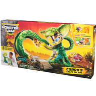 Monster Jam Mini Jams Cobra’s Crazy Escape Motorized Playset & 2 Monster Trucks
