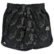 Reebok Mens Black Print Pace Breaker Woven Short 7" Inseam
